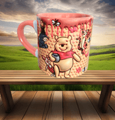 Winnie The Pooh Baskı Porselen Fincan