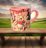 Winnie The Pooh Baskı Porselen Fincan