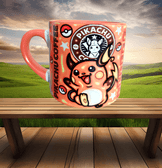 Pokemon Baskı Porselen Fincan