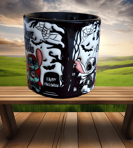 Stitch Baskı Porselen Fincan