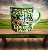 Halloween Baskı Porselen Fincan