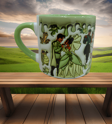 Prenses Baskı Porselen Fincan