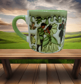 Prenses Baskı Porselen Fincan