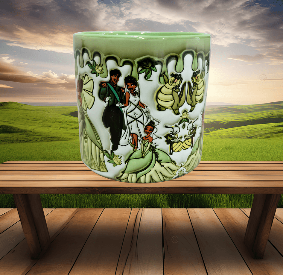 Prenses Baskı Porselen Fincan