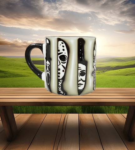 Katiller Halloween Baskı Porselen Fincan