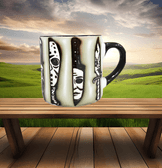 Katiller Halloween Baskı Porselen Fincan