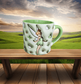 Prenses Baskı Porselen Fincan