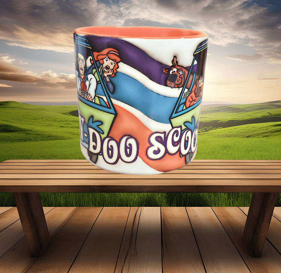 Scooby Doo Baskı Porselen Fincan