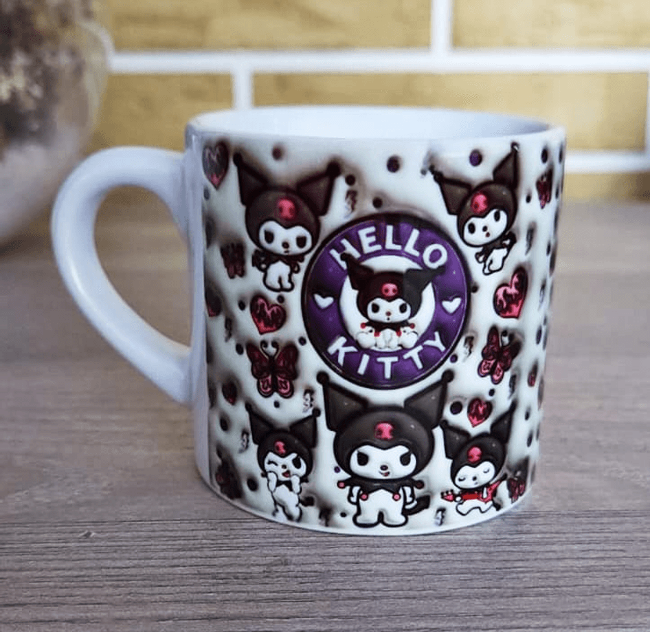 Kuromi Baskı Porselen Fincan