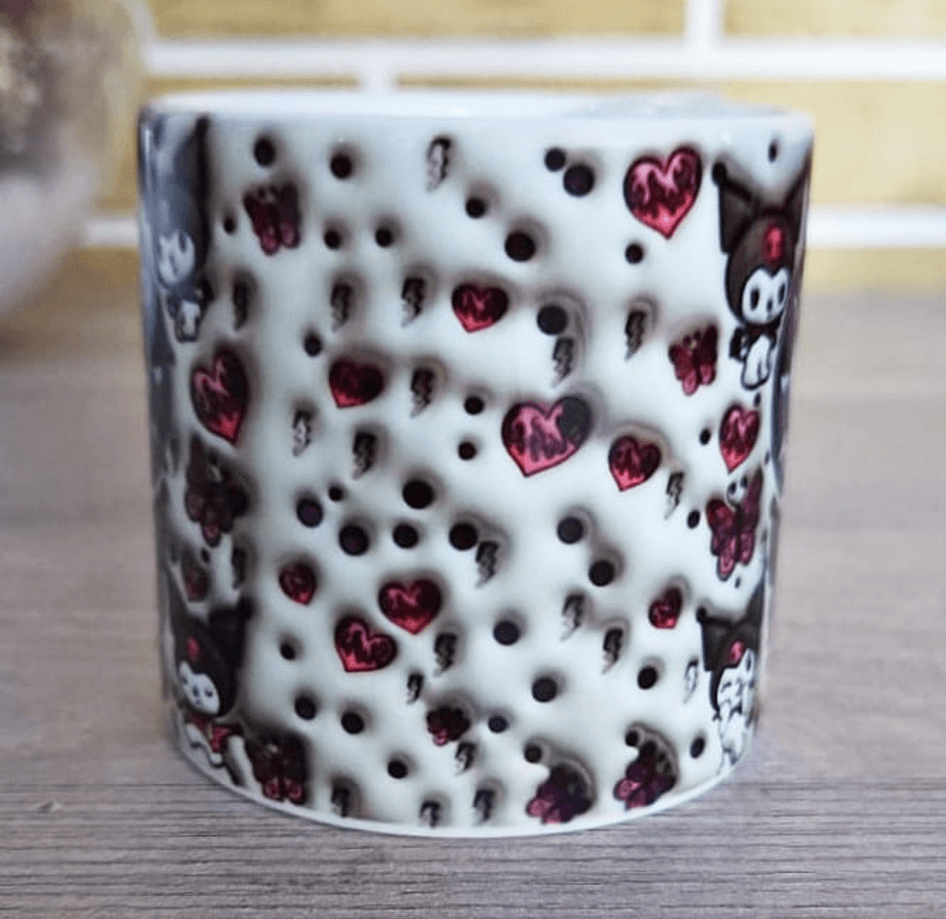 Kuromi Baskı Porselen Fincan