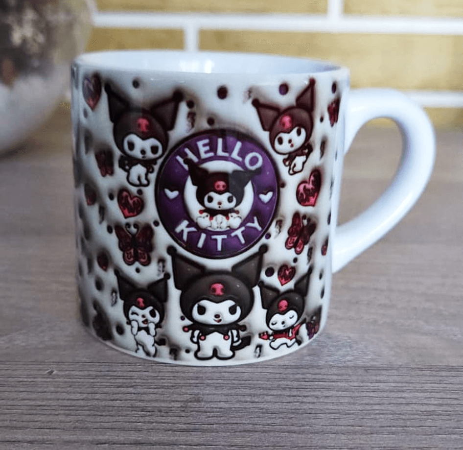 Kuromi Baskı Porselen Fincan