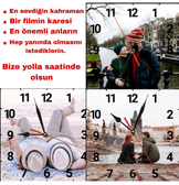 Kişiye özel baskı metal hediyelik kaiteli duvar saati