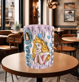 Prenses Baskı içi ve Kulpu Renkli Kupa