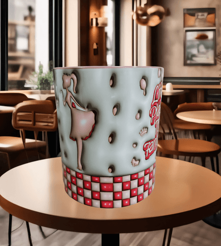 Barbi Baskı içi ve Kulpu Renkli Kupa