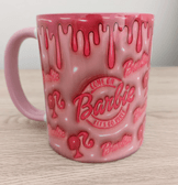 Barbi Baskı içi ve Kulpu Renkli Kupa