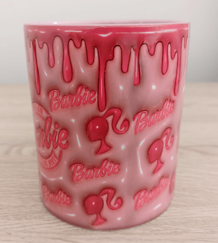 Barbi Baskı içi ve Kulpu Renkli Kupa