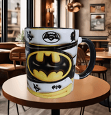 Batman Baskı içi ve Kulpu Renkli Kupa