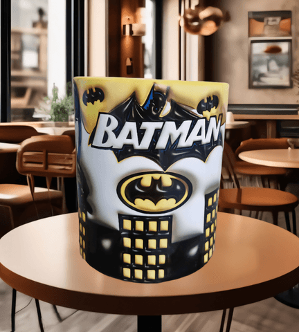 Batman Baskı içi ve Kulpu Renkli Kupa