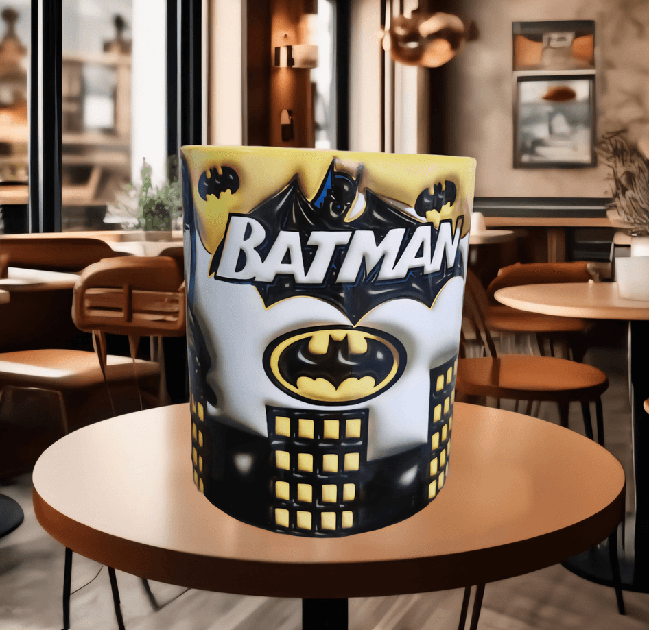 Batman Baskı içi ve Kulpu Renkli Kupa