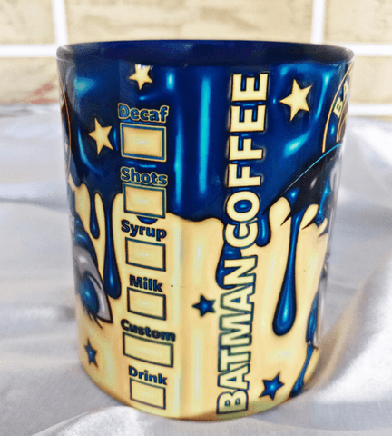 Batman Baskı içi ve Kulpu Renkli Kupa