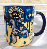 Batman Baskı içi ve Kulpu Renkli Kupa