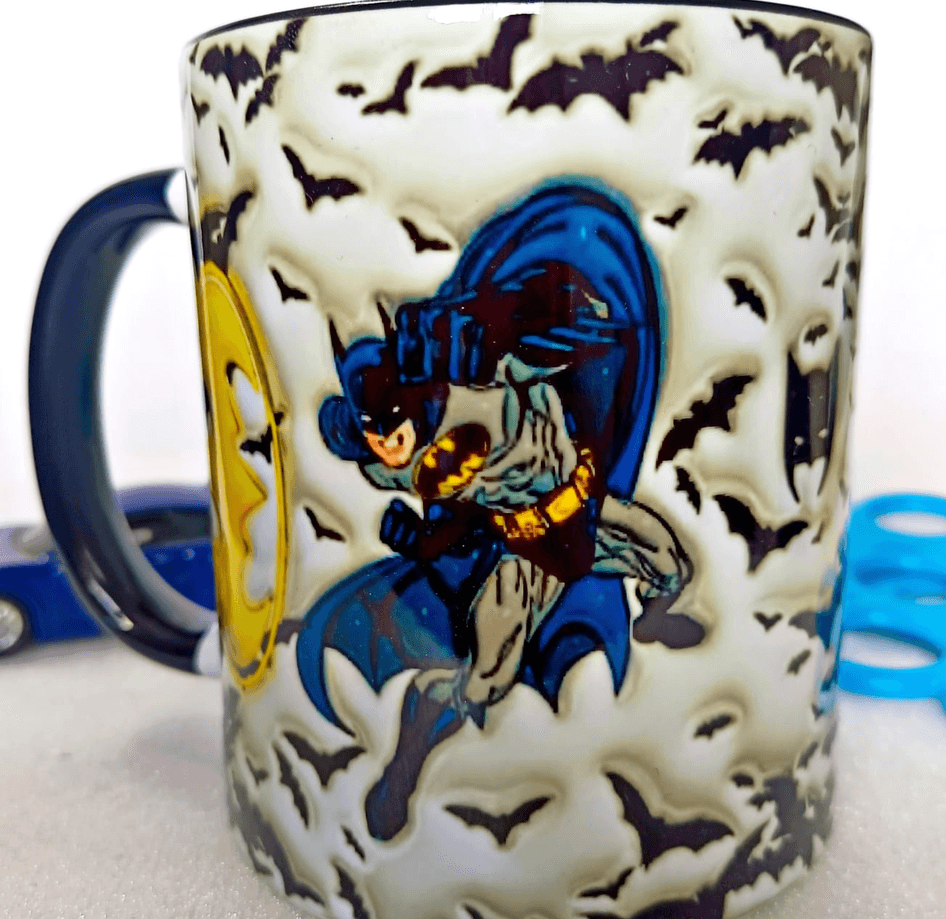 Batman Baskı içi ve Kulpu Renkli Kupa