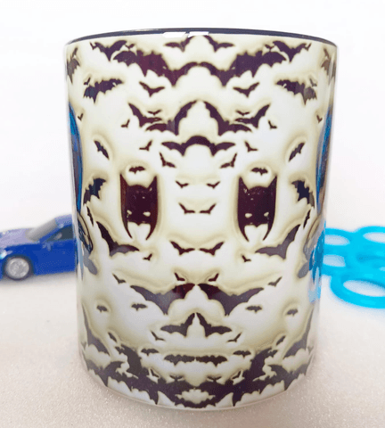 Batman Baskı içi ve Kulpu Renkli Kupa