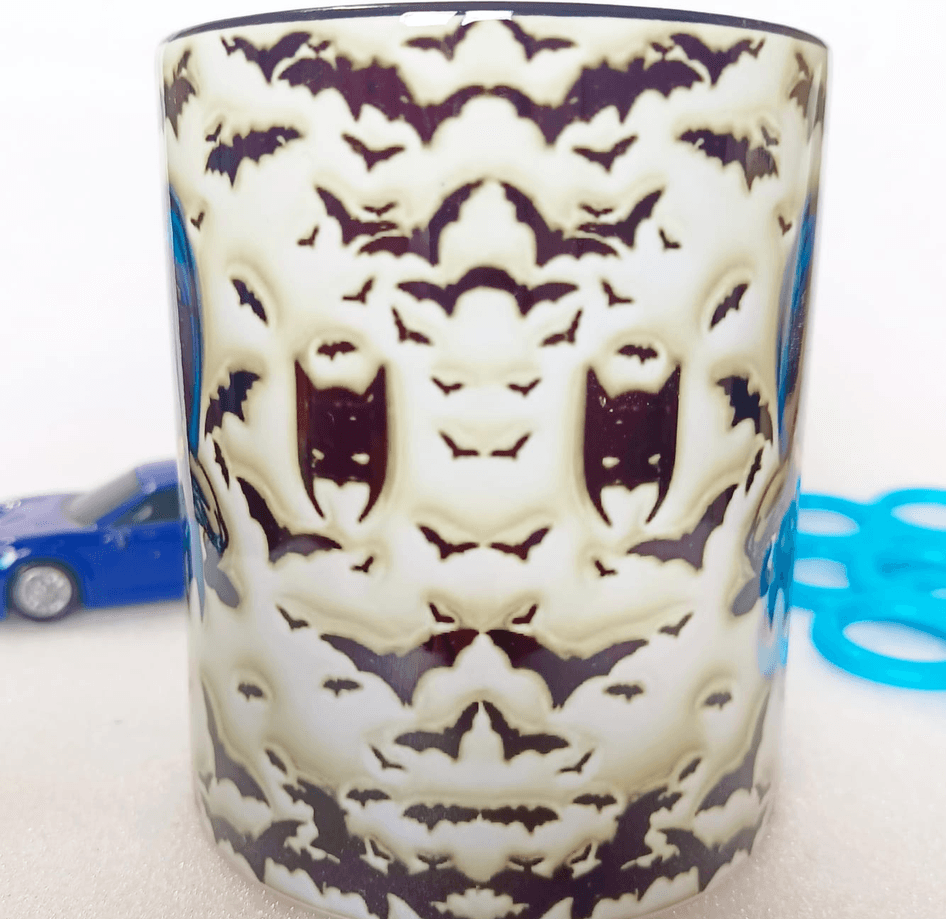 Batman Baskı içi ve Kulpu Renkli Kupa