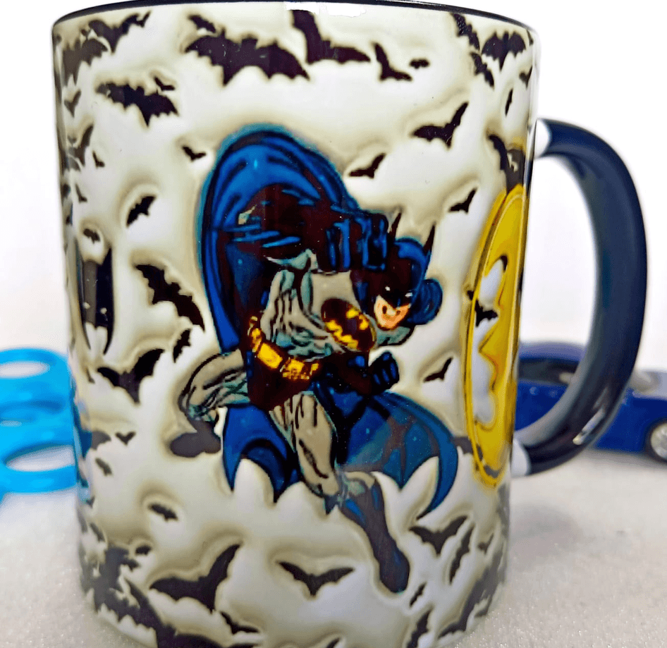 Batman Baskı içi ve Kulpu Renkli Kupa