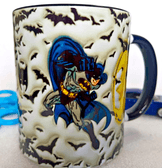 Batman Baskı içi ve Kulpu Renkli Kupa