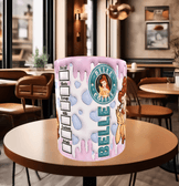 Prenses Baskı içi ve Kulpu Renkli Kupa