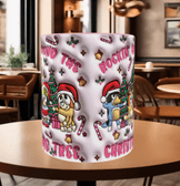 Bingo Bluey Baskı içi ve Kulpu Renkli Kupa