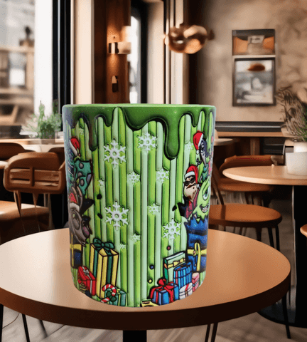 Canavarlar Baskı içi ve Kulpu Renkli Kupa