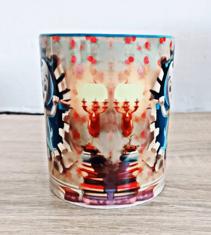 Casper Baskı içi ve Kulpu Renkli Kupa