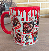 Chucky Baskı içi ve Kulpu Renkli Kupa