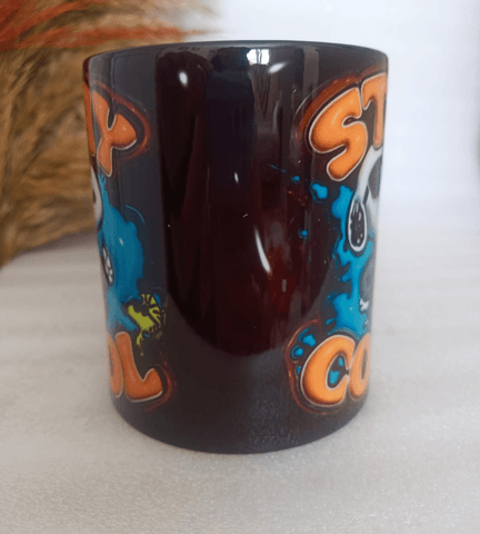 Cool Stay Baskı içi ve Kulpu Renkli Kupa