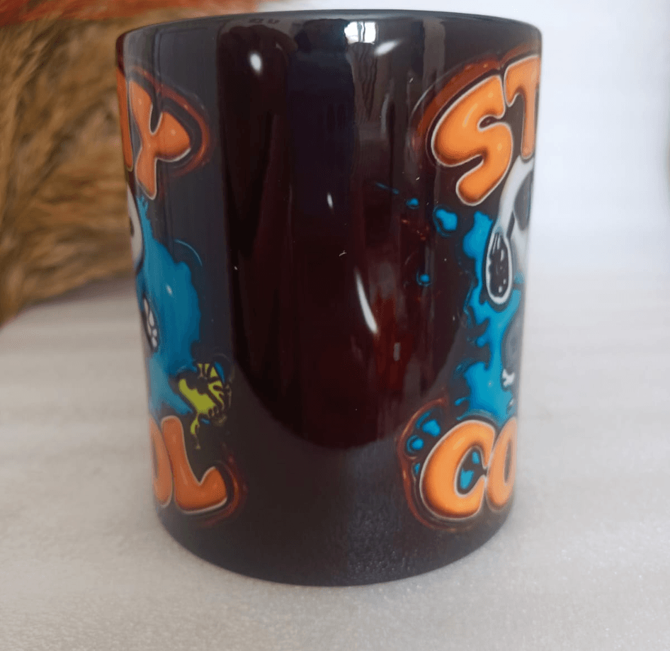 Cool Stay Baskı içi ve Kulpu Renkli Kupa