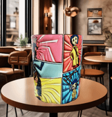 Coralina jonnes Baskı içi ve Kulpu Renkli Kupa