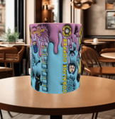 Coralina jonnes Baskı içi ve Kulpu Renkli Kupa