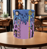 Coralina jonnes Baskı içi ve Kulpu Renkli Kupa