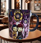 Coralina jonnes Baskı içi ve Kulpu Renkli Kupa