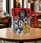 Coralina jonnes Baskı içi ve Kulpu Renkli Kupa