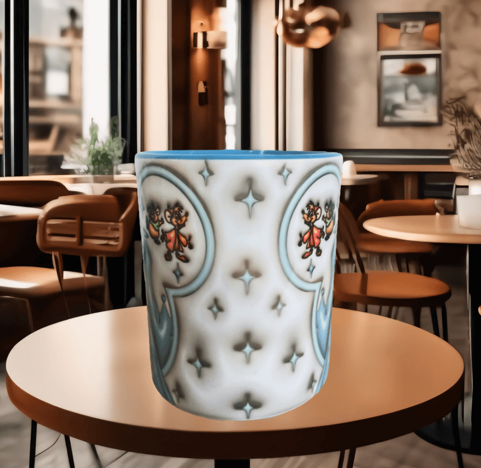 Prenses Baskı içi ve Kulpu Renkli Kupa