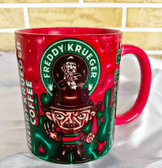 Freddy Baskı içi ve Kulpu Renkli Kupa