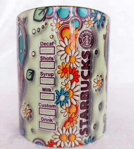 Groot Baskı içi ve Kulpu Renkli Kupa