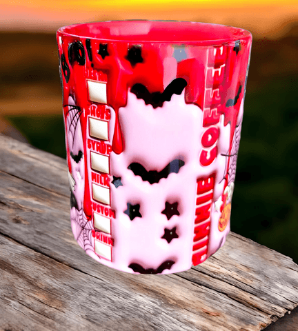 Halloween Baskı içi ve Kulpu Renkli Kupa