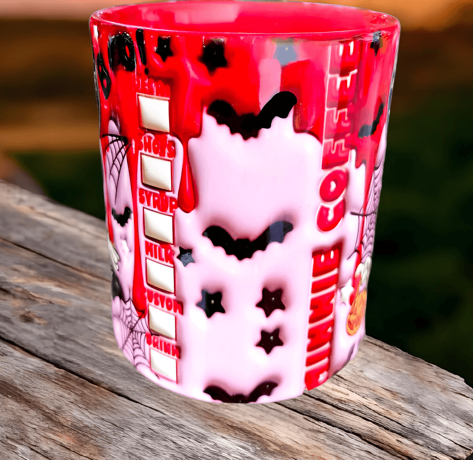 Halloween Baskı içi ve Kulpu Renkli Kupa