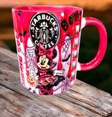 Halloween Baskı içi ve Kulpu Renkli Kupa