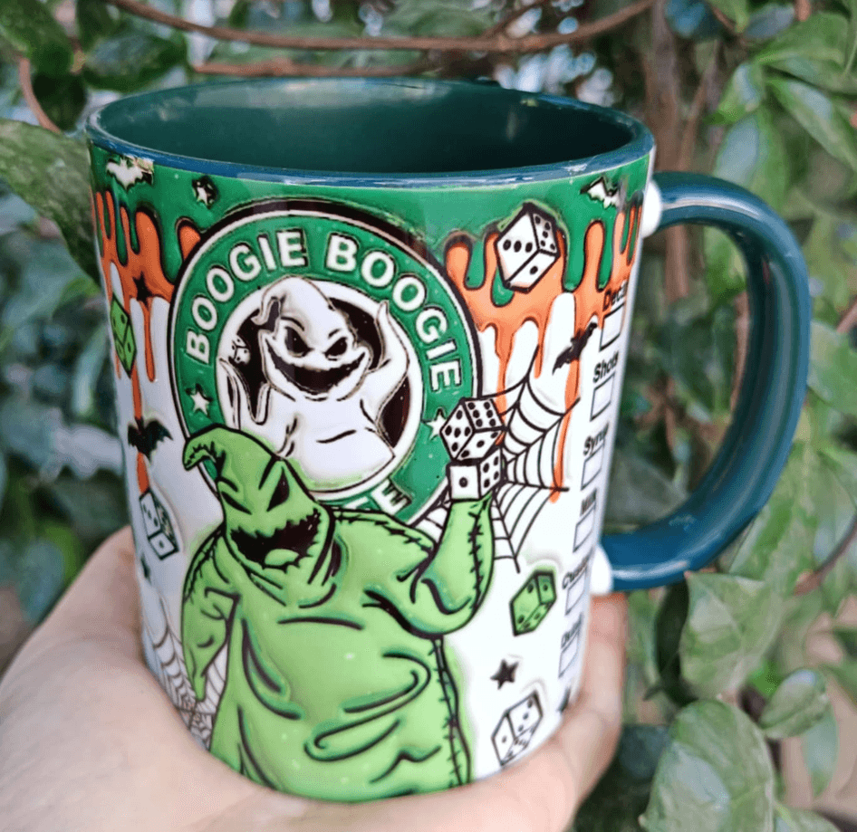 Halloween Baskı içi ve Kulpu Renkli Kupa