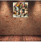 Kavanozlar vintage baskı metal hediyelik dekoratif kaliteli duvar saati